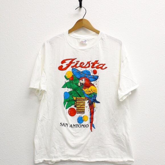 Vintage San Antonio Fiesta T Shirt XL - Picture 1 of 9
